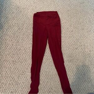 aerie Burgundy Leggings